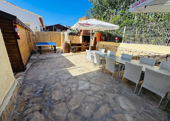 Дом отдыха Privado Piscina A 5min De La Playa Y Centro Jacuzzi Barbacoa Wifi Aire Кальпе