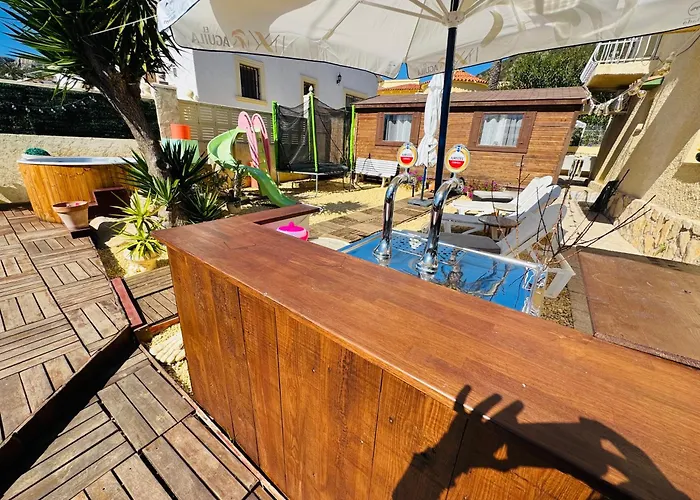 Privado Piscina A 5min De La Playa Y Centro Jacuzzi Barbacoa Wifi Aire Кальпе